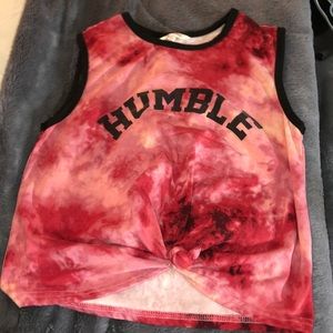 humble tie dye tank top